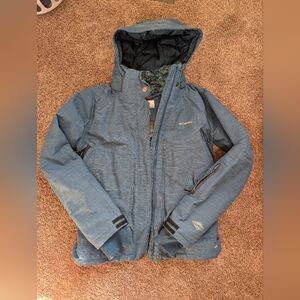 Columbia Women's Blue Hooded Ski Coat